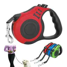 Automatic Retractable Dog Leash with Paw Print Design