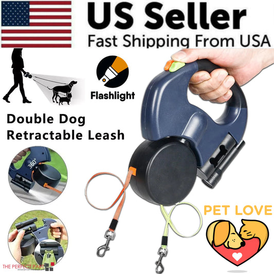 Tangle Free Dual Pet Leash