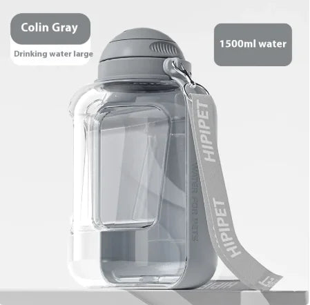 2-in-1 Pet Water & Food Bottle