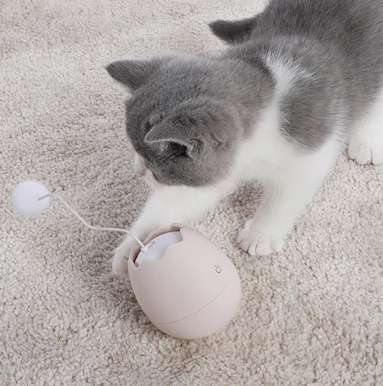 Eggshell Cat Toy - Wobble Ball for Self-Entertainment