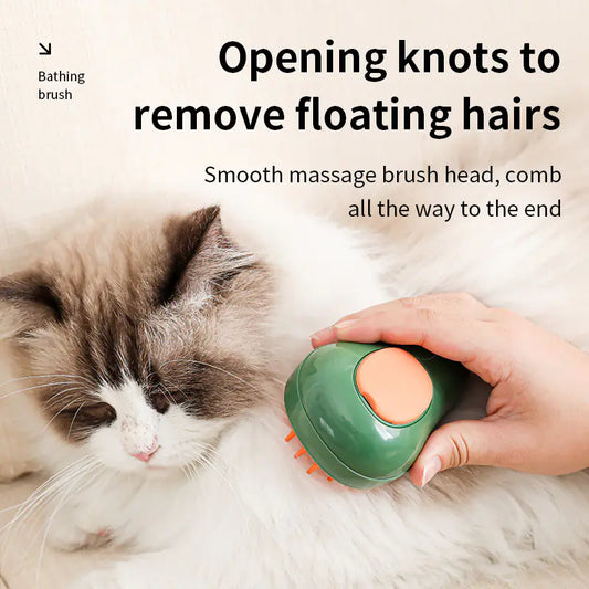 Electric Pet Brush with Spray for Cats and Dogs
