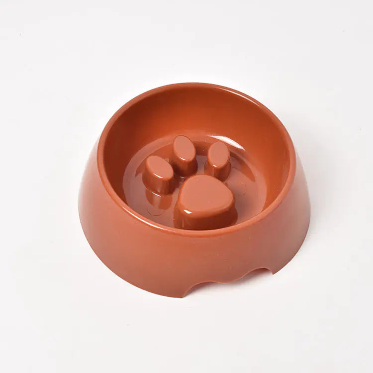 Thickened Plastic Anti-Choke Slow Feed Bowl