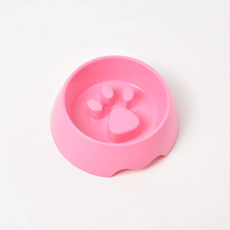 Thickened Plastic Anti-Choke Slow Feed Bowl