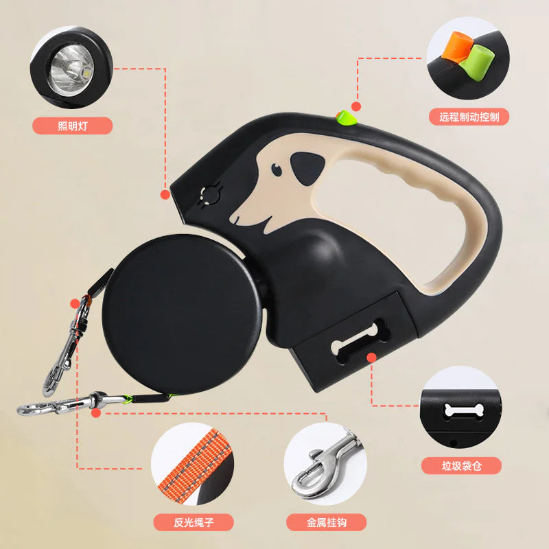 Retractable Dual Dog Leash