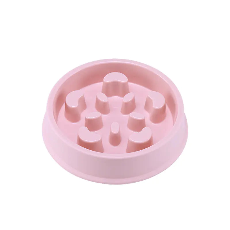 Petal-Shaped Slow Feed Dog Puzzle Bowl - Anti-Slip