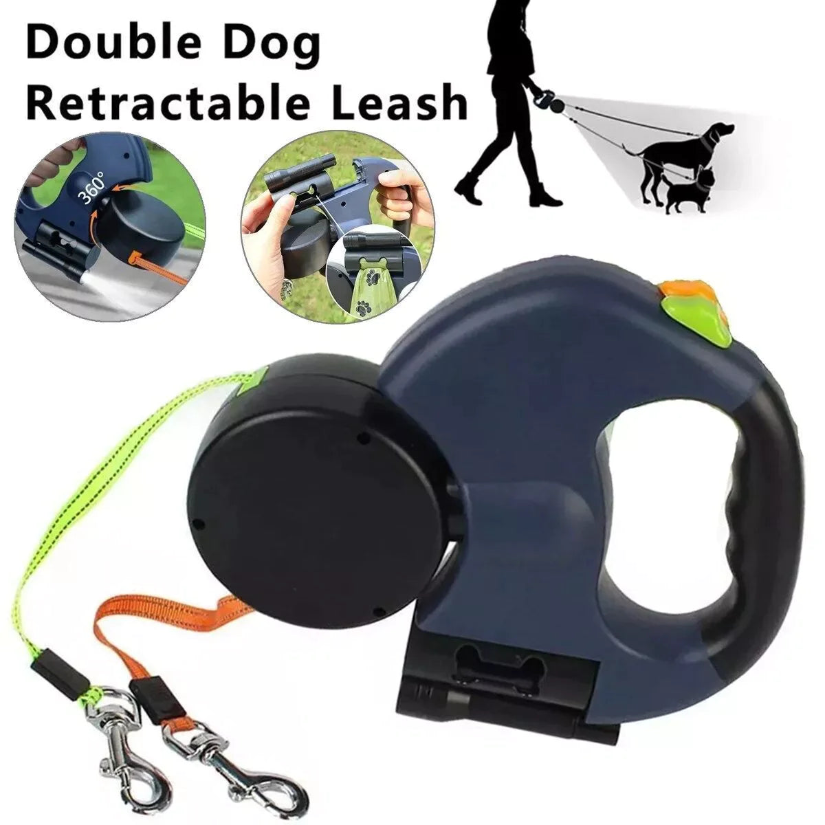Tangle Free Dual Pet Leash