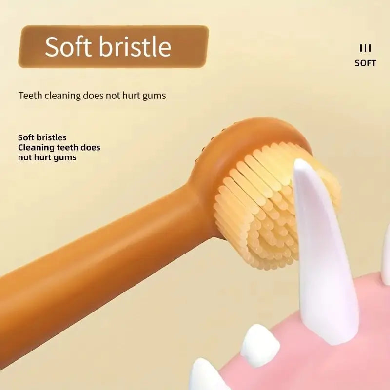 Cat and Dog Finger Toothbrush Set