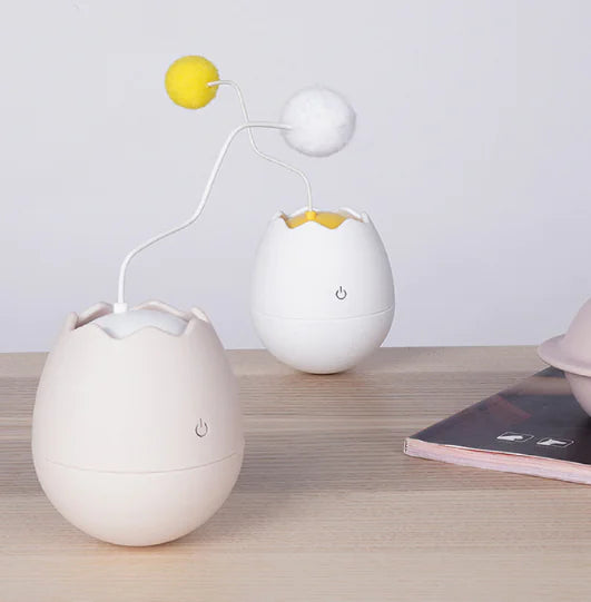 Eggshell Cat Toy - Wobble Ball for Self-Entertainment