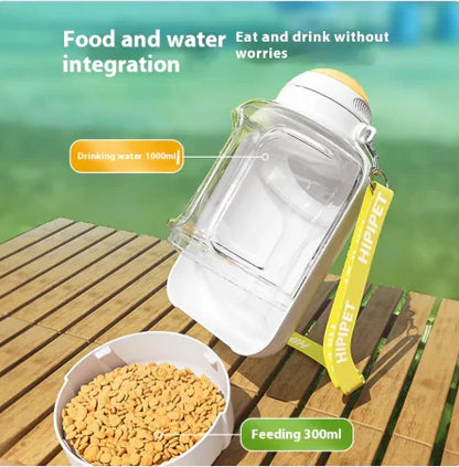 2-in-1 Pet Water & Food Bottle