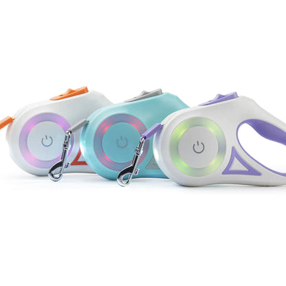 Automatic Retractable Dog Leash With Light