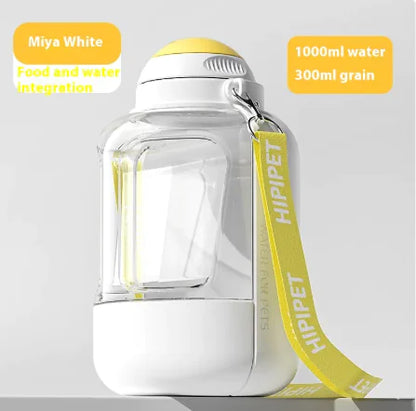 2-in-1 Pet Water & Food Bottle