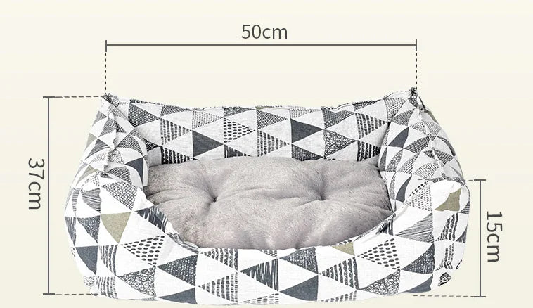 Warm Pet Bed for Dogs and Cats - Autumn/Winter Design