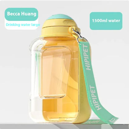 2-in-1 Pet Water & Food Bottle