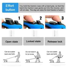 Automatic Retractable Dog Leash with Paw Print Design