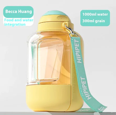 2-in-1 Pet Water & Food Bottle
