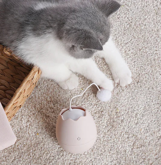 Eggshell Cat Toy - Wobble Ball for Self-Entertainment