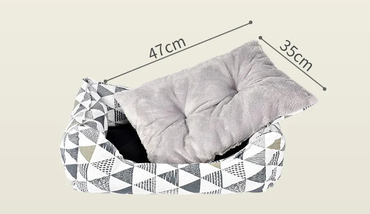 Warm Pet Bed for Dogs and Cats - Autumn/Winter Design