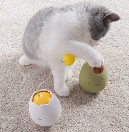Eggshell Cat Toy - Wobble Ball for Self-Entertainment