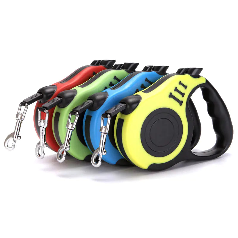 Automatic Retractable Dog Leash with Paw Print Design